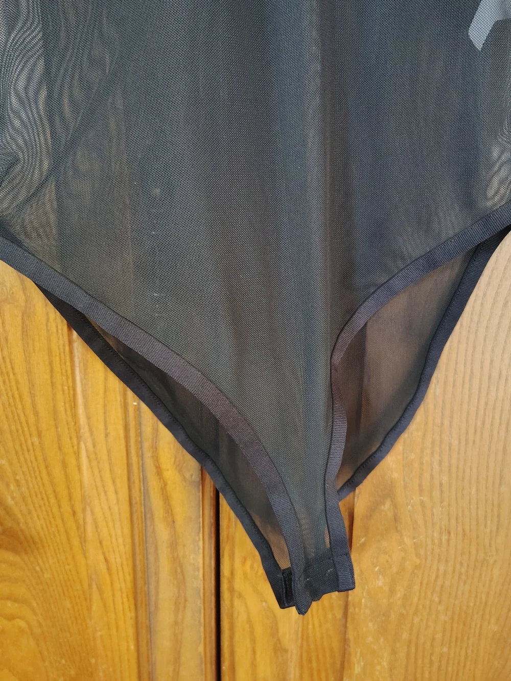 Nike Black Sz S Sportswear Icon Clash Longsleeve Sheer Bodysuit Thumbholes